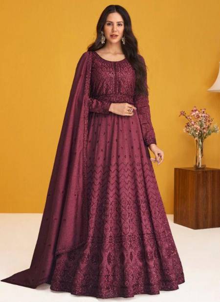 Maroon Colour Aashirwad Gulkand Roop Premium Silk Designer Salwar Kameez Catalog 9253